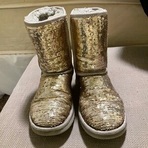 UGG Sparkling Gold Sequin Boots